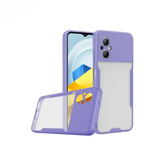 Xiaomi Poco M5 Kılıf Platin Silikon - Lila