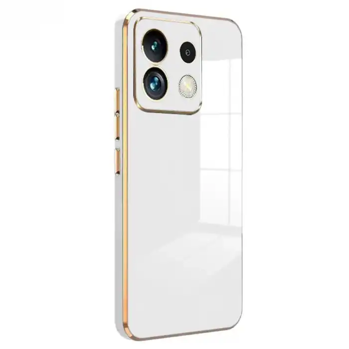 Xiaomi Poco M6 Pro 4g Kılıf Volet Silikon - Beyaz