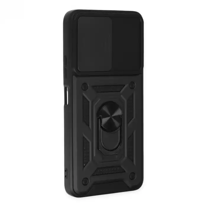Xiaomi Poco X3 Gt Kılıf Pars Lens Yüzüklü Silikon - Siyah