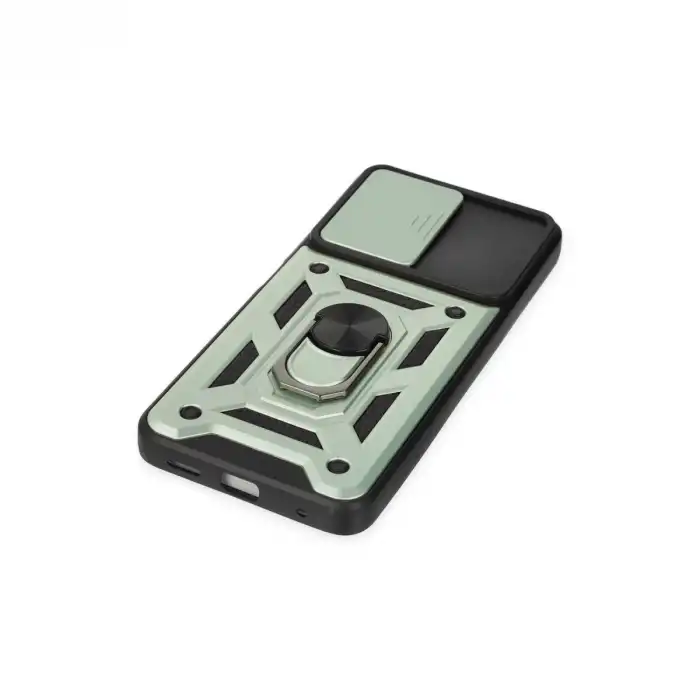 Xiaomi Poco X3 Gt Kılıf Pars Lens Yüzüklü Silikon - Yeşil