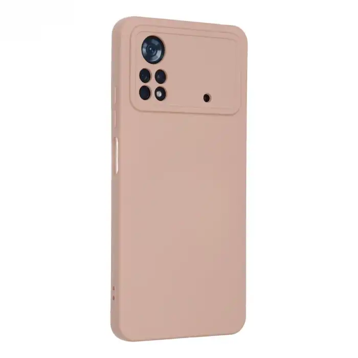 Xiaomi Poco X4 Pro 5g Kılıf Nano İçi Kadife Silikon - Pudra