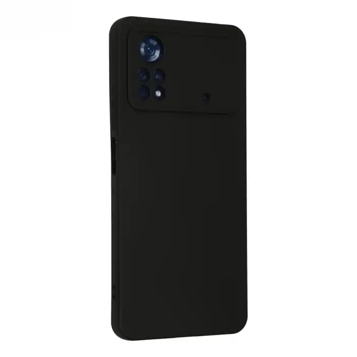 Xiaomi Poco X4 Pro 5g Kılıf Nano İçi Kadife Silikon - Siyah