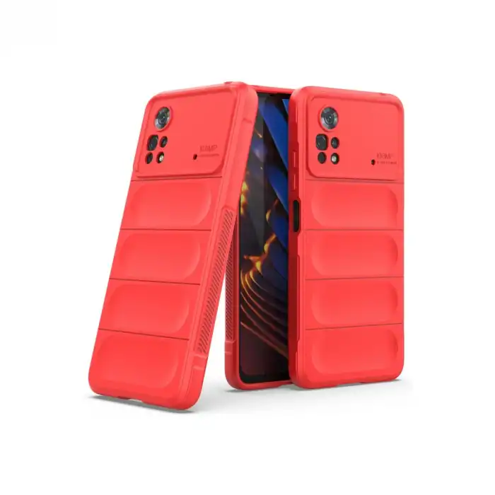 Xiaomi Poco X4 Pro 5g Kılıf Optimum Silikon - Kırmızı