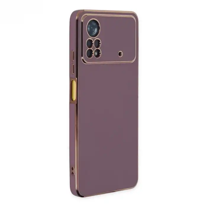 Xiaomi Poco X4 Pro 5g Kılıf Volet Silikon - Mor