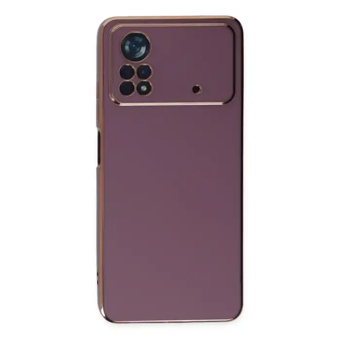 Xiaomi Poco X4 Pro 5g Kılıf Volet Silikon - Mor