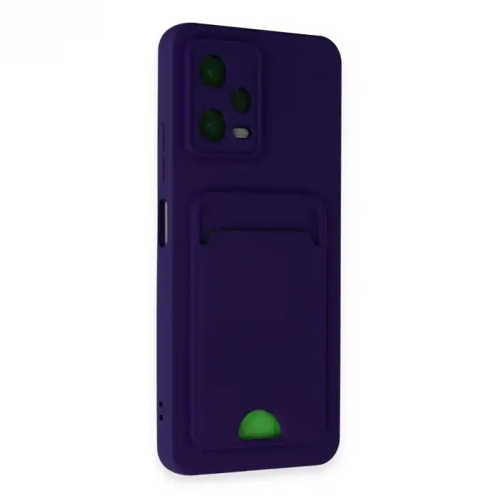 Xiaomi Poco X5 5g Kılıf Kelvin Kartvizitli Silikon - Derin Mor