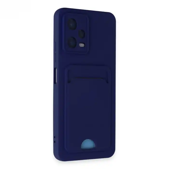Xiaomi Poco X5 5g Kılıf Kelvin Kartvizitli Silikon - Lacivert