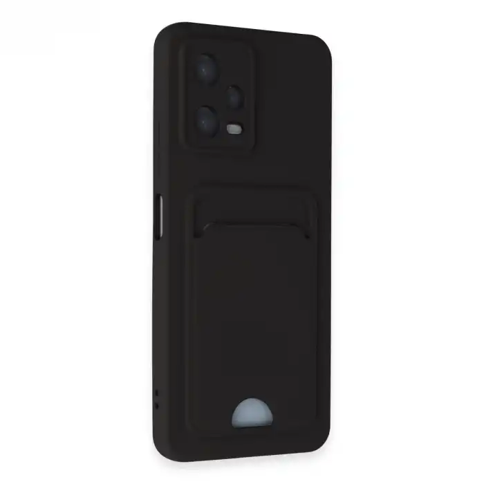 Xiaomi Poco X5 5g Kılıf Kelvin Kartvizitli Silikon - Siyah