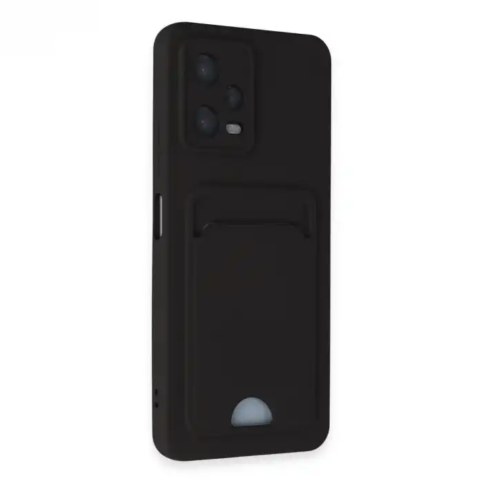 Xiaomi Poco X5 5g Kılıf Kelvin Kartvizitli Silikon - Siyah