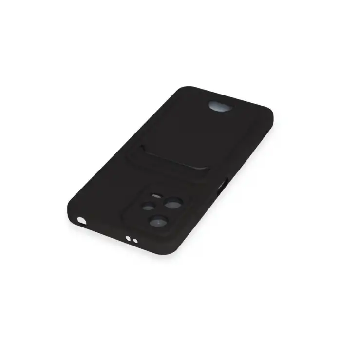 Xiaomi Poco X5 5g Kılıf Kelvin Kartvizitli Silikon - Siyah
