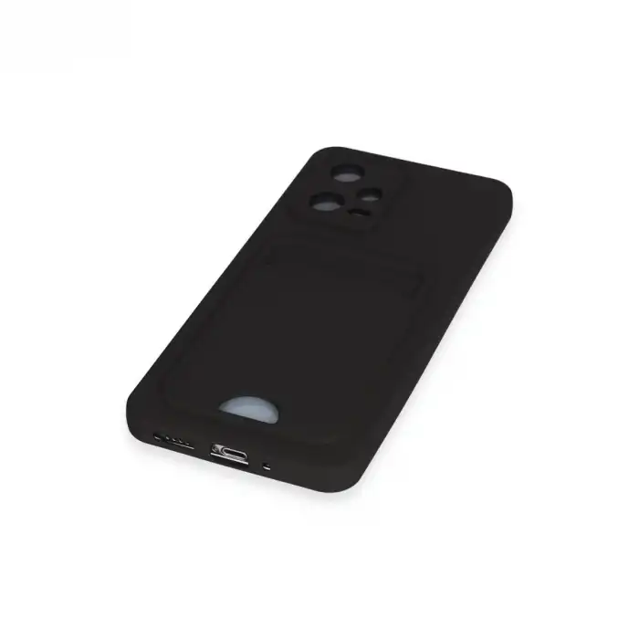 Xiaomi Poco X5 5g Kılıf Kelvin Kartvizitli Silikon - Siyah
