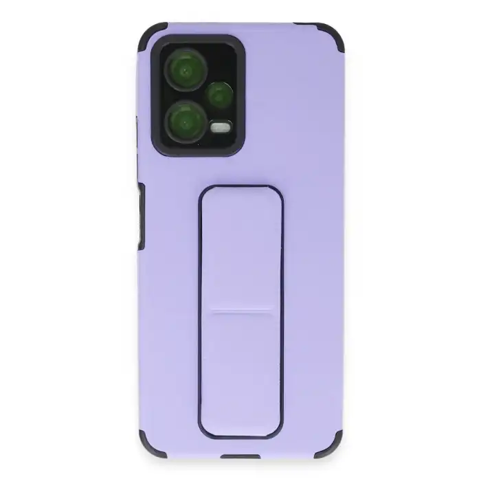 Xiaomi Poco X5 5g Kılıf Mega Standlı Silikon - Lila