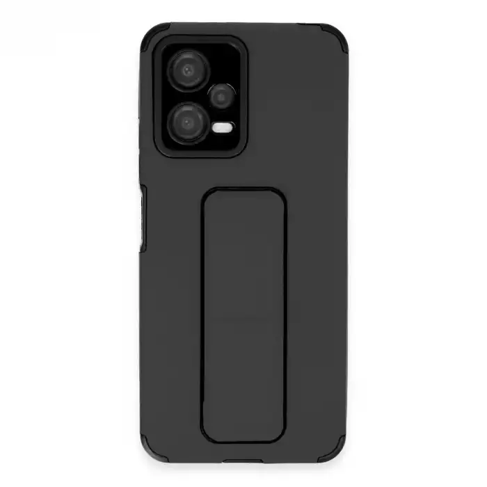 Xiaomi Poco X5 5g Kılıf Mega Standlı Silikon - Siyah