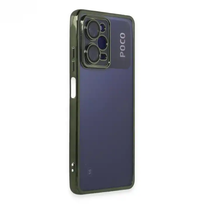 Xiaomi Poco X5 Pro 5g Kılıf Razer Lensli Silikon - Yeşil