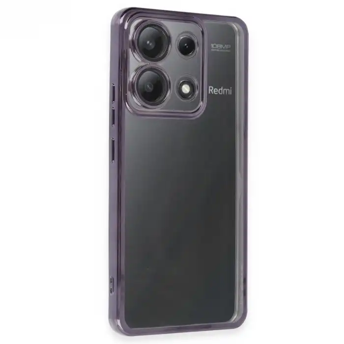 Xiaomi Poco X6 Kılıf Razer Lensli Silikon - Mor