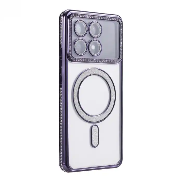 Xiaomi Poco X6 Pro Joke Simli Magneticsafe Kılıf - Derin Mor