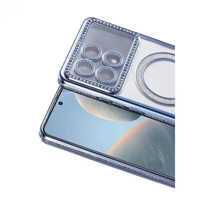 Xiaomi Poco X6 Pro Joke Simli Magneticsafe Kılıf - Mavi