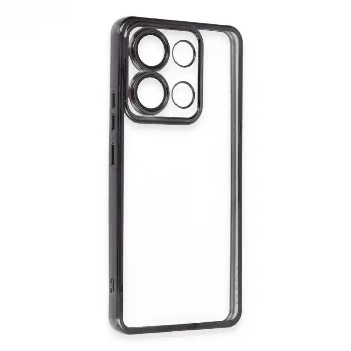 Xiaomi Poco X6 Pro Kılıf Razer Lensli Silikon - Siyah