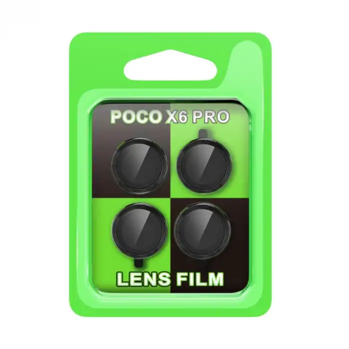 Xiaomi Poco X6 Pro Raze Metal Kamera Lens - Siyah