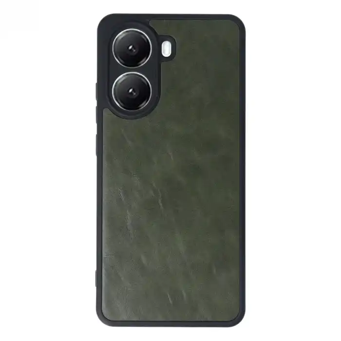 Xiaomi Poco X7 Pro Kılıf Aras Deri Kapak - Koyu Yeşil