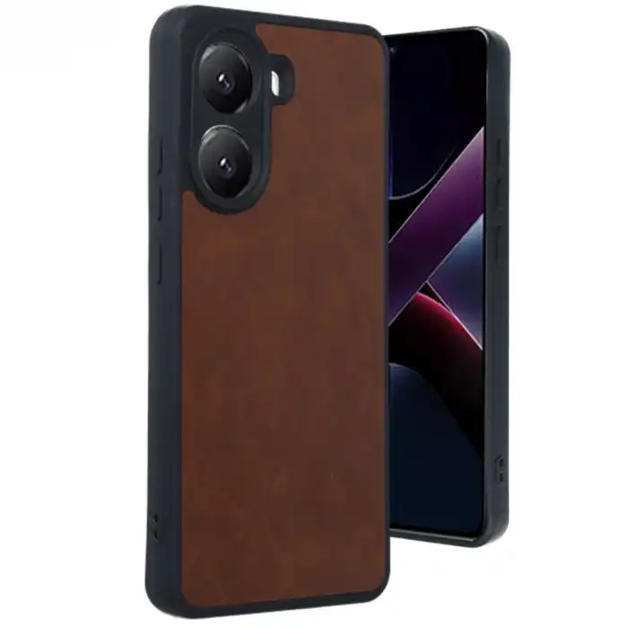 Xiaomi Poco X7 Pro Kılıf Aras Deri Kapak - Taba