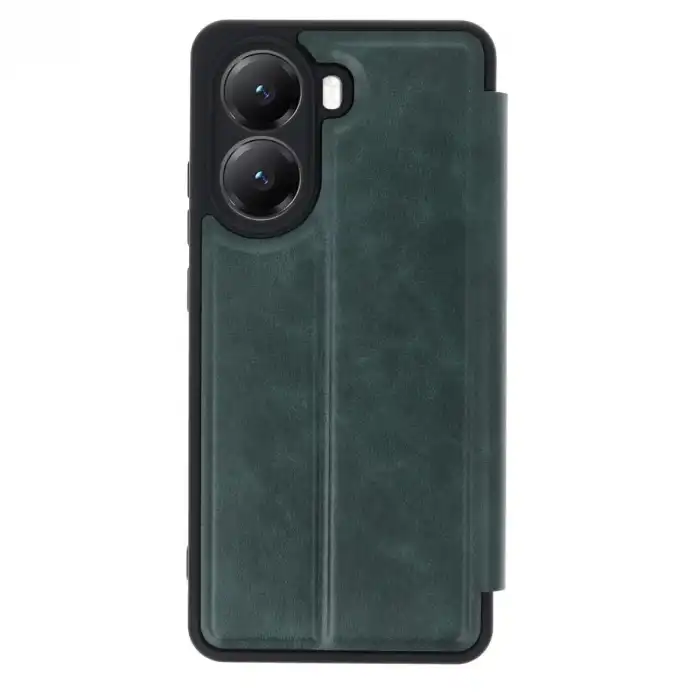 Xiaomi Poco X7 Pro Kılıf Flip Cover - Koyu Yeşil