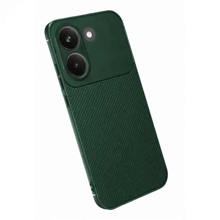 Xiaomi Poco X8 Pro Auto Focus Karbon Kapak - Koyu Yeşil