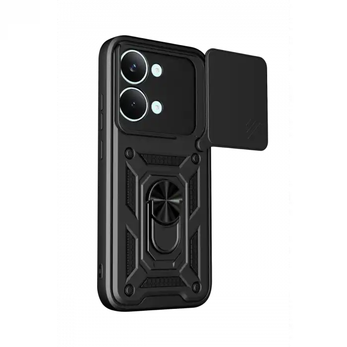 Xiaomi Poco X8 Pro Max Pars Lens Yüzüklü Silikon - Siyah