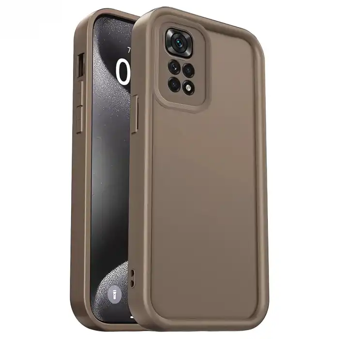 Xiaomi Redmi 10 2022 Kılıf Viera Silikon - Kahverengi