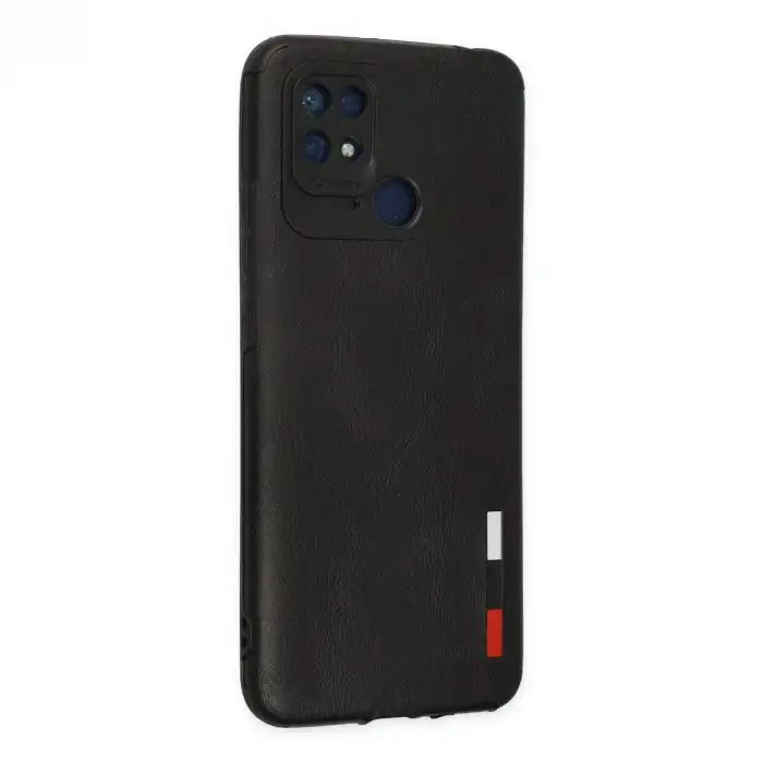Xiaomi Redmi 10c Kılıf Loop Deri Silikon - Siyah