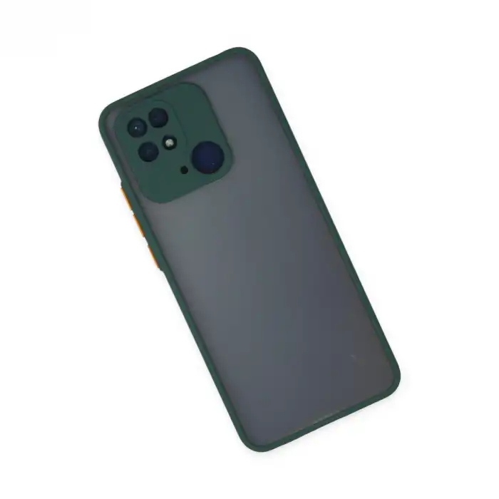 Xiaomi Redmi 10c Kılıf Montreal Silikon Kapak - Yeşil