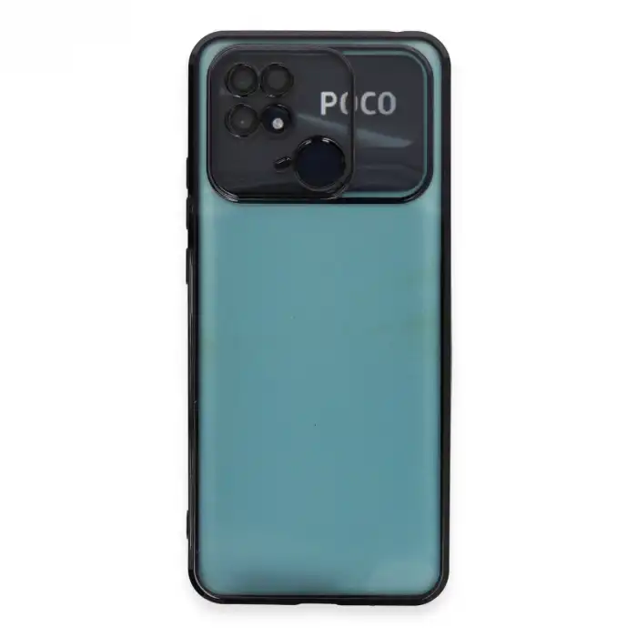 Xiaomi Redmi 10c Kılıf Razer Lensli Silikon - Siyah