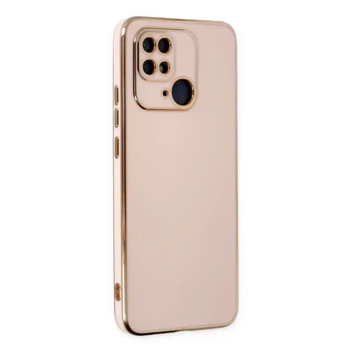 Xiaomi Redmi 10c Kılıf Volet Silikon - Pembe