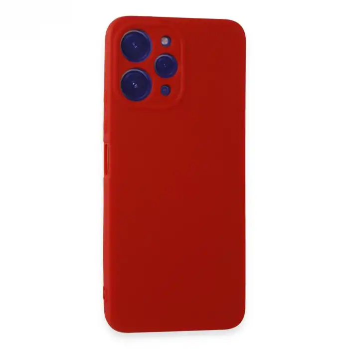 Xiaomi Redmi 12 Kılıf First Silikon - Kırmızı