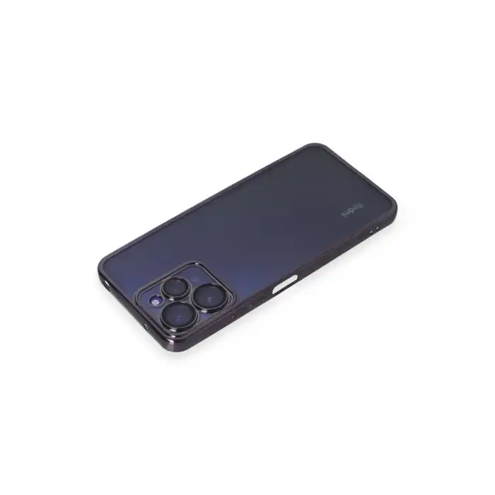 Xiaomi Redmi 12 Kılıf Razer Lensli Silikon - Mor