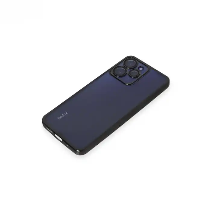 Xiaomi Redmi 12 Kılıf Razer Lensli Silikon - Siyah