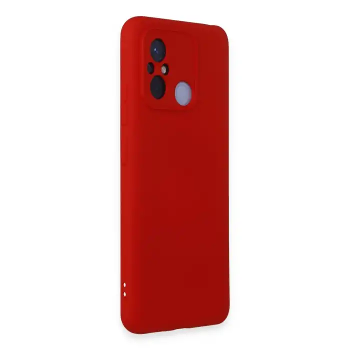 Xiaomi Redmi 12c Kılıf Nano İçi Kadife Silikon - Kırmızı