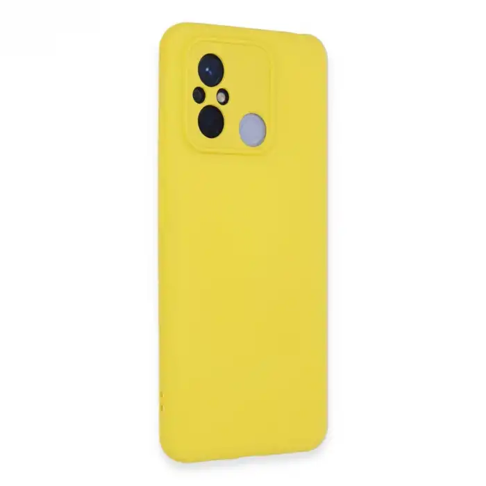 Xiaomi Redmi 12c Kılıf Nano İçi Kadife Silikon - Sarı