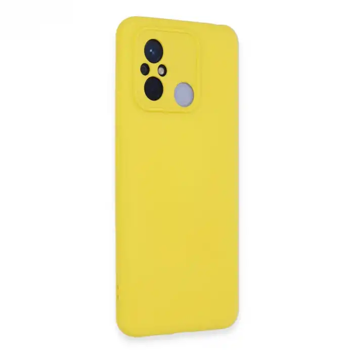 Xiaomi Redmi 12c Kılıf Nano İçi Kadife Silikon - Sarı