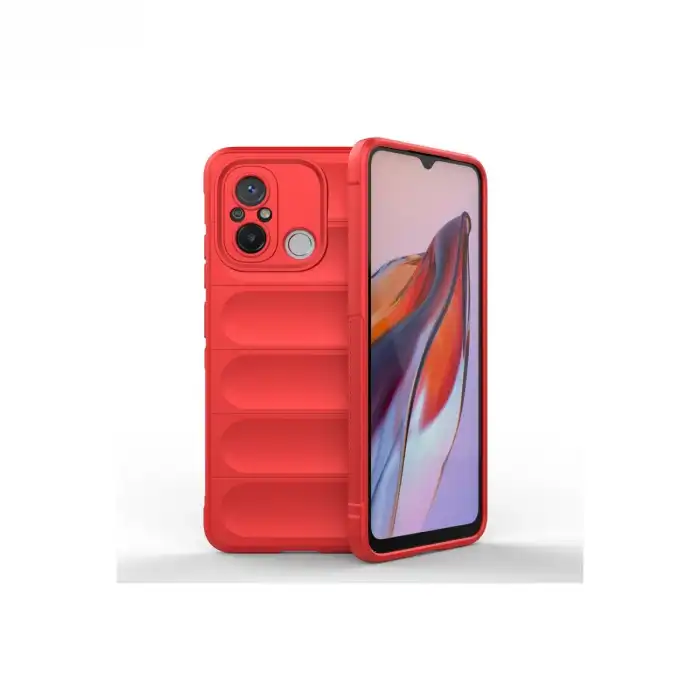 Xiaomi Redmi 12c Kılıf Optimum Silikon - Kırmızı