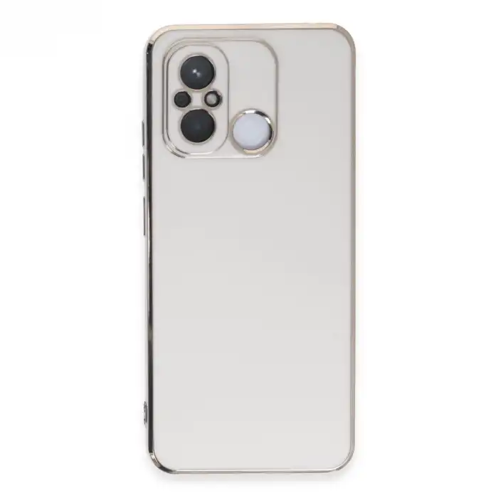 Xiaomi Redmi 12c Kılıf Volet Silikon - Beyaz