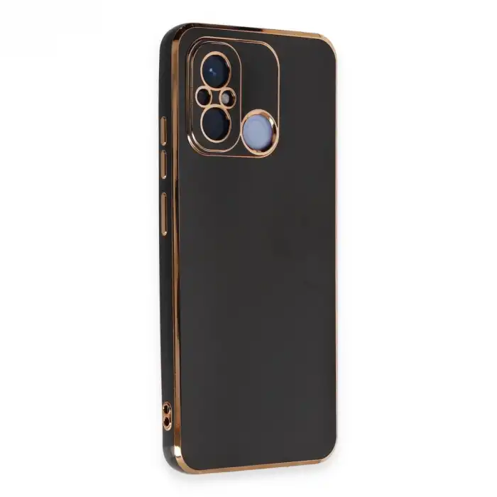Xiaomi Redmi 12c Kılıf Volet Silikon - Siyah