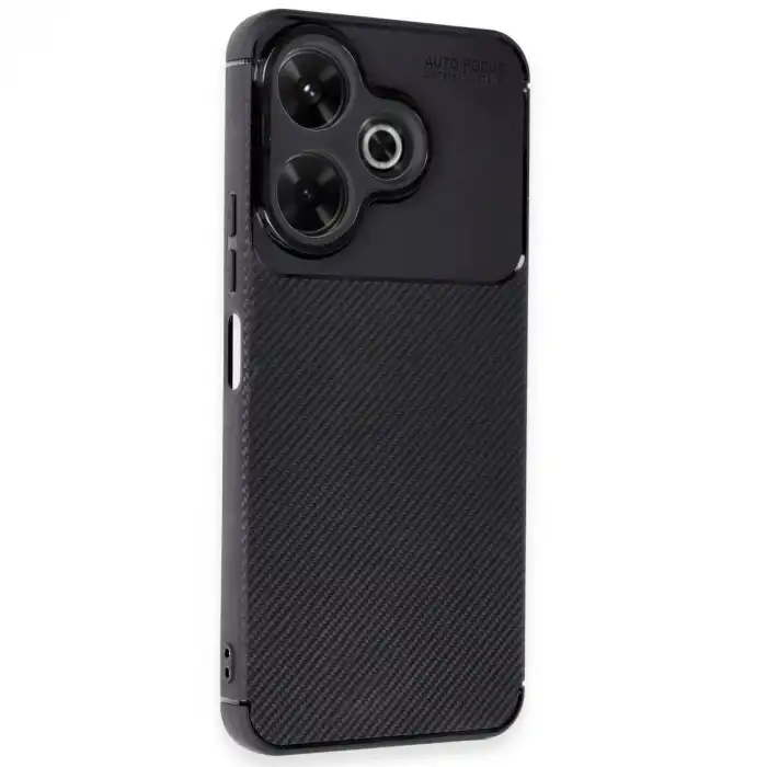 Xiaomi Redmi 13 4g Kılıf Auto Focus Karbon Kapak - Siyah
