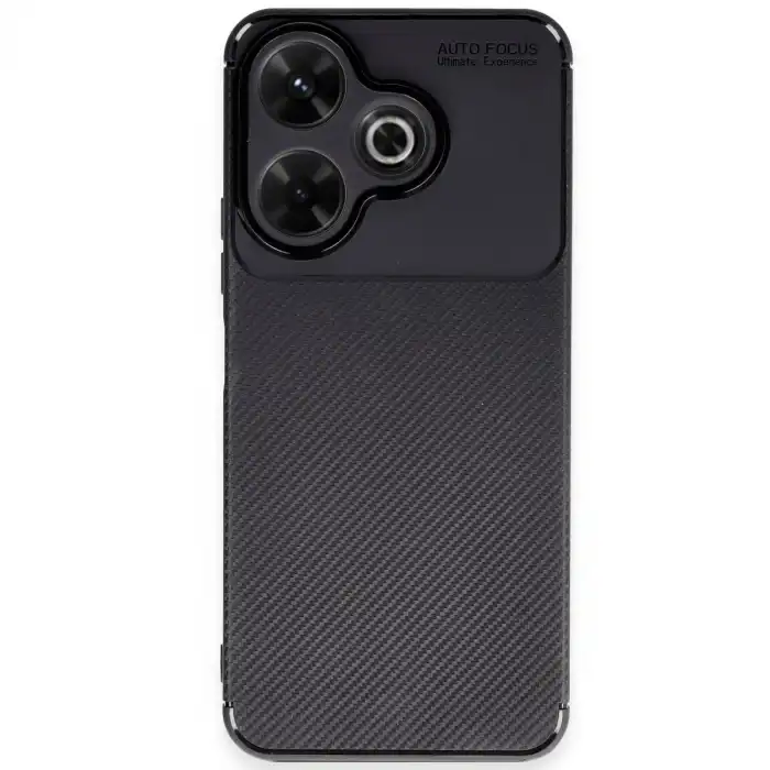 Xiaomi Redmi 13 4g Kılıf Auto Focus Karbon Kapak - Siyah