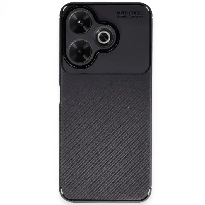 Xiaomi Redmi 13 4g Kılıf Auto Focus Karbon Kapak - Siyah