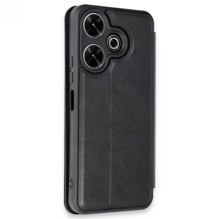 Xiaomi Redmi 13 4g Kılıf Flip Cover - Siyah