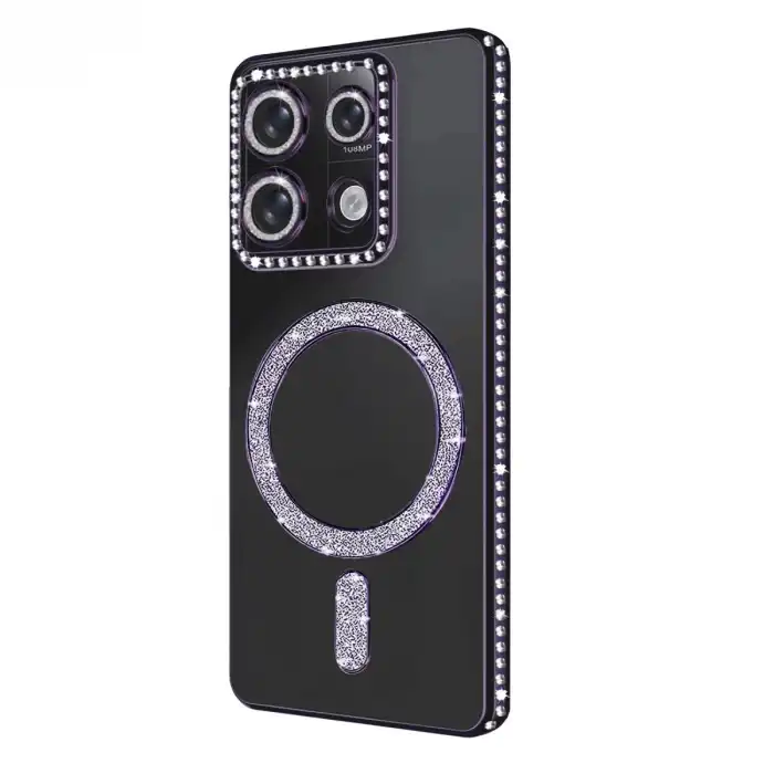 Xiaomi Redmi 13c Joke Simli Magneticsafe Kılıf - Derin Mor