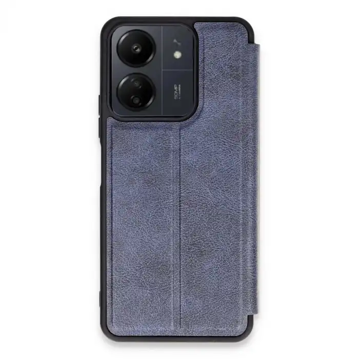 Xiaomi Redmi 13c Kılıf Flip Cover - Lacivert