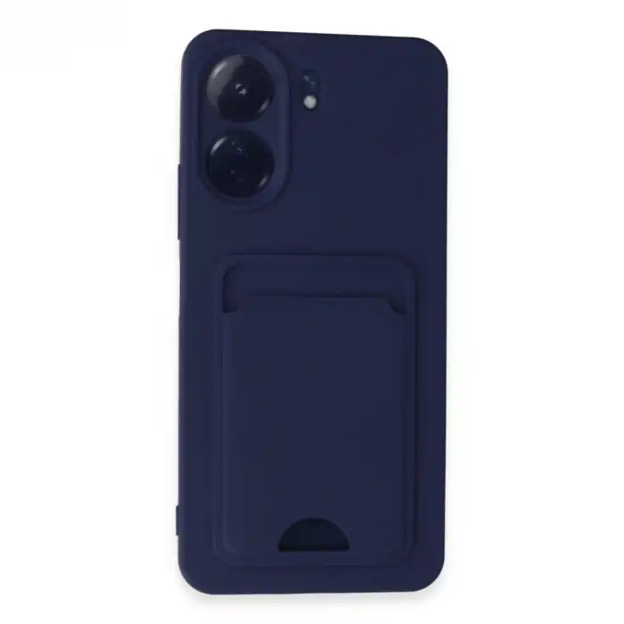 Xiaomi Redmi 13c Kılıf Kelvin Kartvizitli Silikon - Lacivert