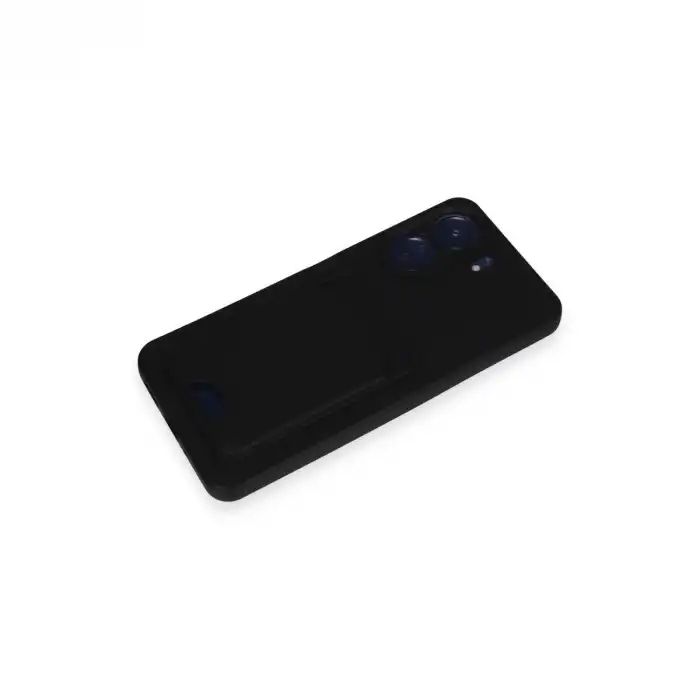 Xiaomi Redmi 13c Kılıf Kelvin Kartvizitli Silikon - Siyah